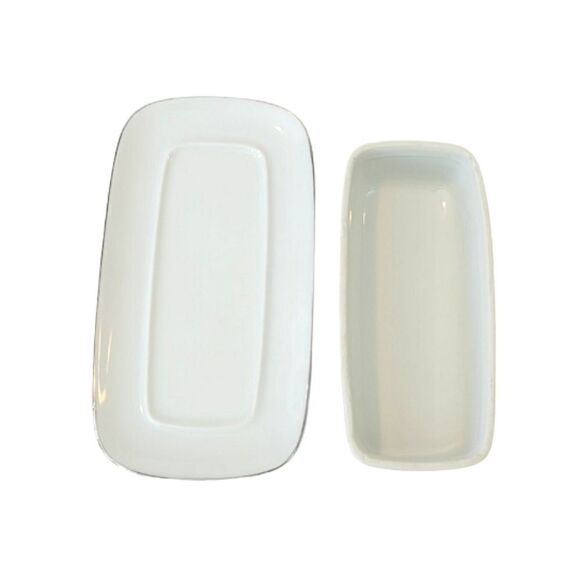 Vintage Creative Platinum Starburst Fine China 1014 Butter Dish 1950's - Picture 5 of 7